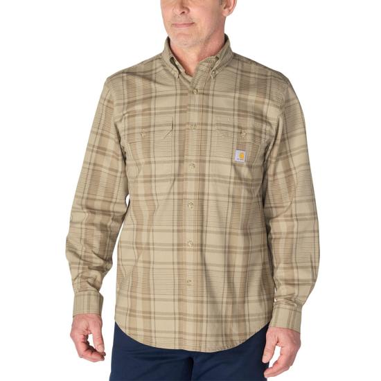 Fort Loose LS Plaid Shirt- Dark Clove