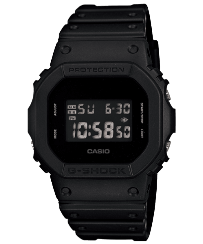 Digital 5600 Series DW5600BB-1 Watch - Black - Purpose-Built / Home of the Trades