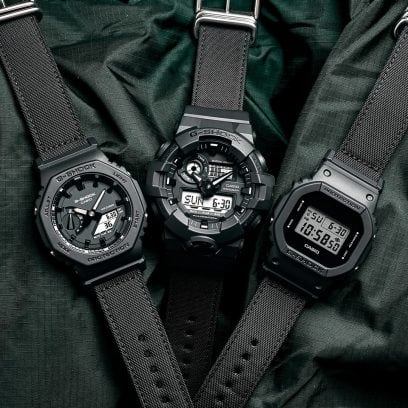 G-Shock Analog + Digital Cordura, Black