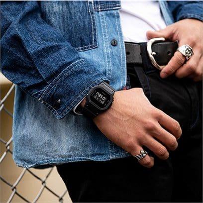 Digital 5600 Series DW5600BB-1 Watch - Black - Purpose-Built / Home of the Trades