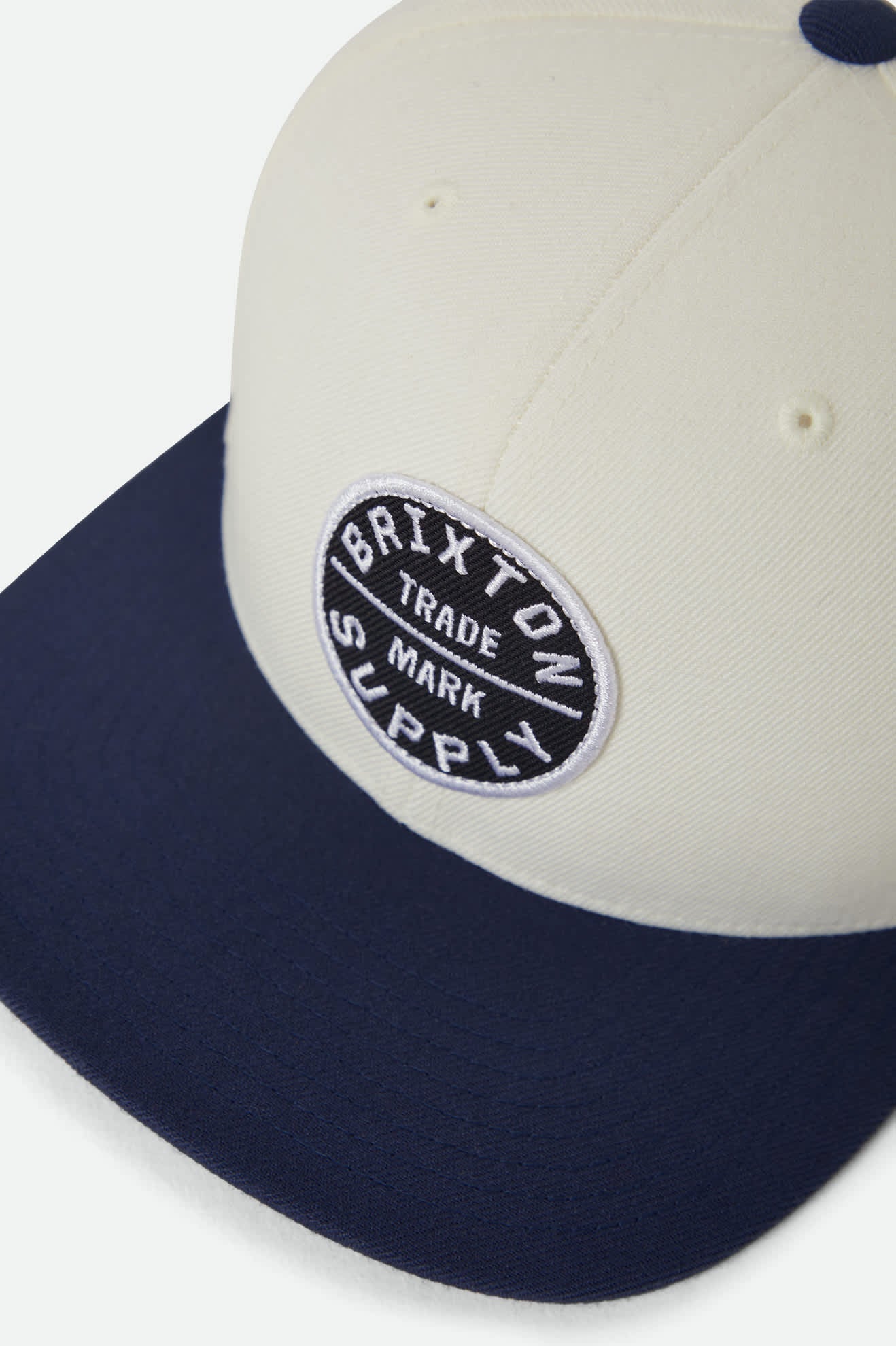 Oath III Snapback- Off White/Midnight Blue