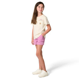 Youth Girls Rugged Flex Woven Cargo Short - Bodacious Heather