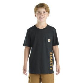 Youth Boys Short Sleeve T-Shirt - Caviar Black