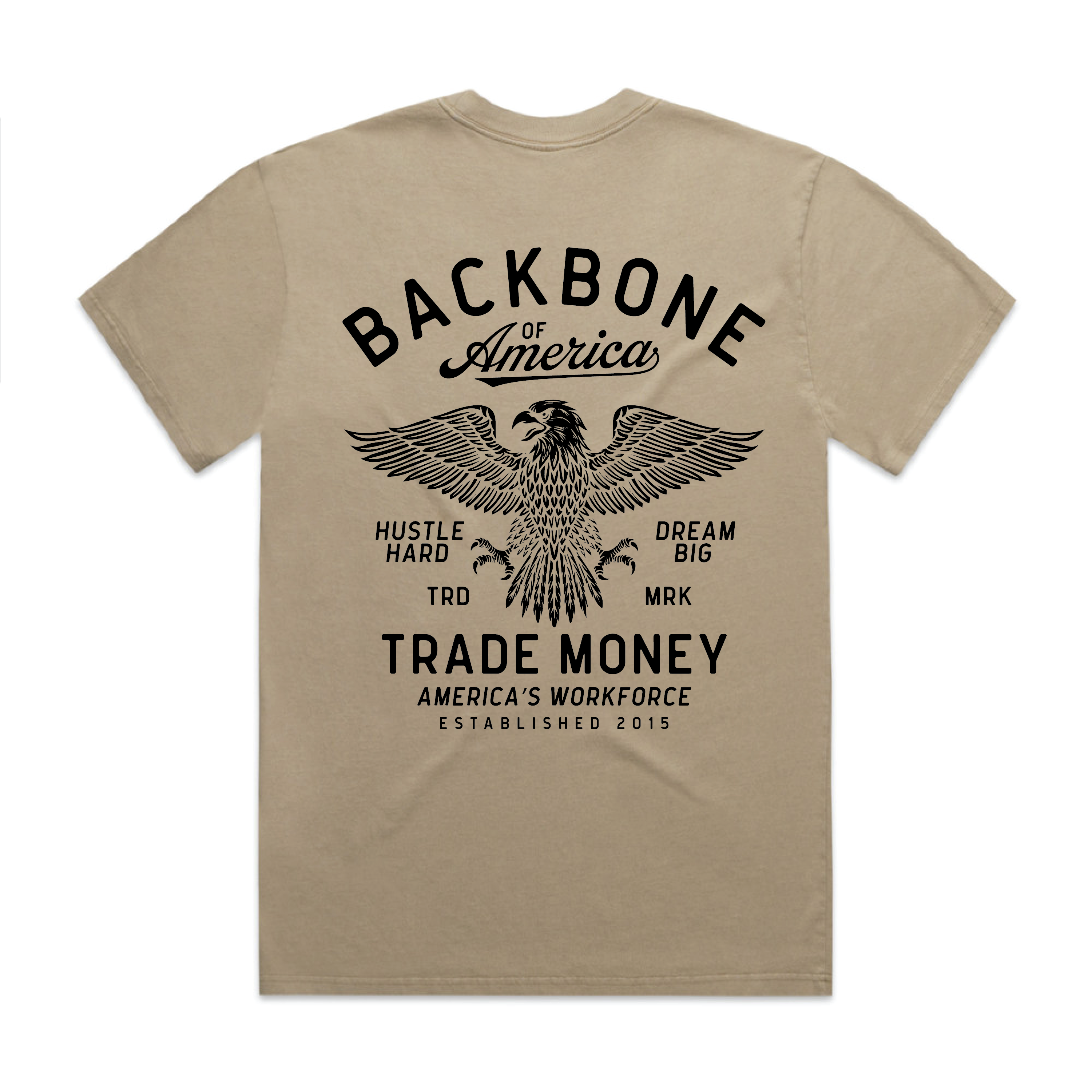 America's Workforce Heavy Tee, Faded Khaki