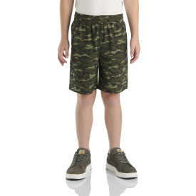 Youth Boys Rugged Flex Camo work Short - Olive