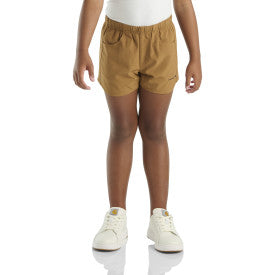 Youth Rugged Flex Ripstop Short - Carhartt Brown