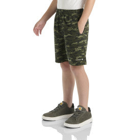 Youth Boys Rugged Flex Camo work Short - Olive