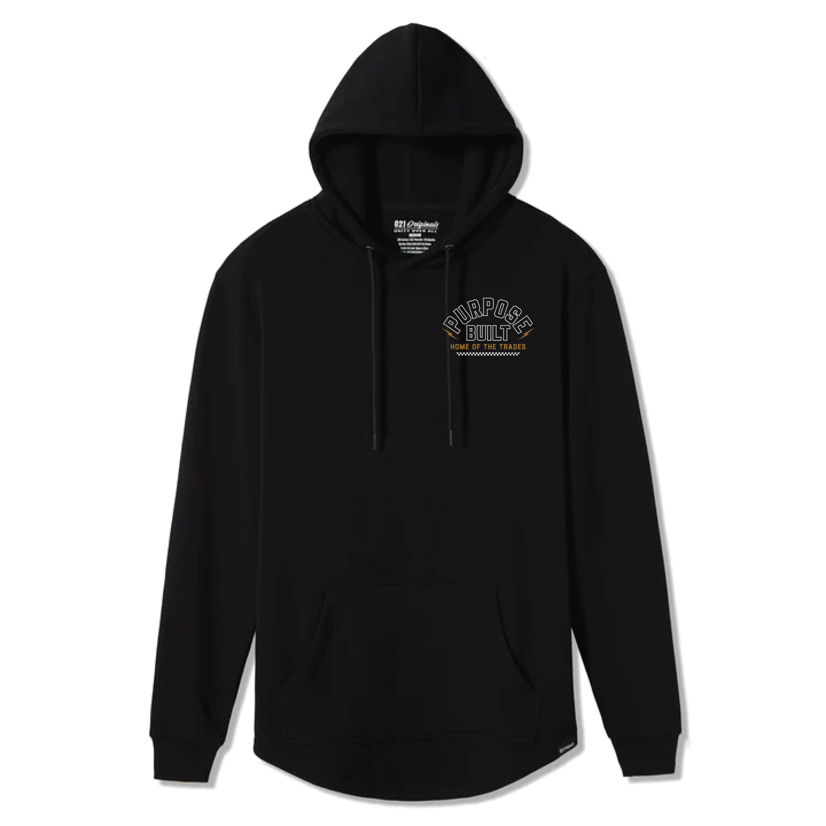 PB Customs Drop Tail Hoodie, Black