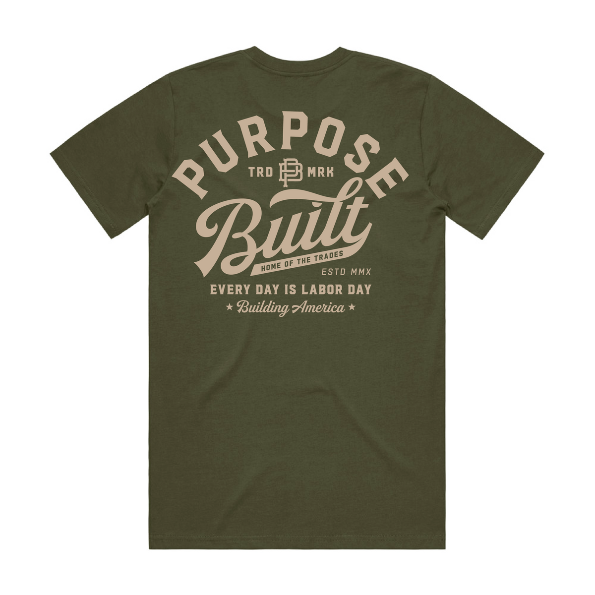 Script Interlock Tee, Army