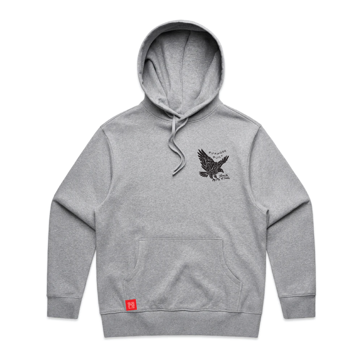 Crafted in Freedom Hoodie, Heather Grey