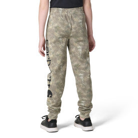 Youth Boy's Fleece Faded Camo Logo SweatPant - Faded Camo