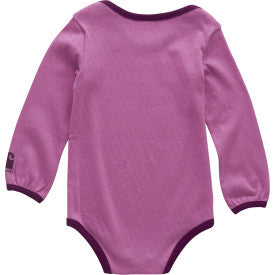 Infant Girls Long-Sleeve Puppy Bodysuit - Crocus