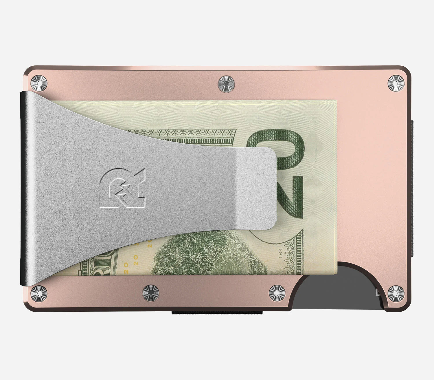 Ridge Wallet Money Clip - Rose Gold