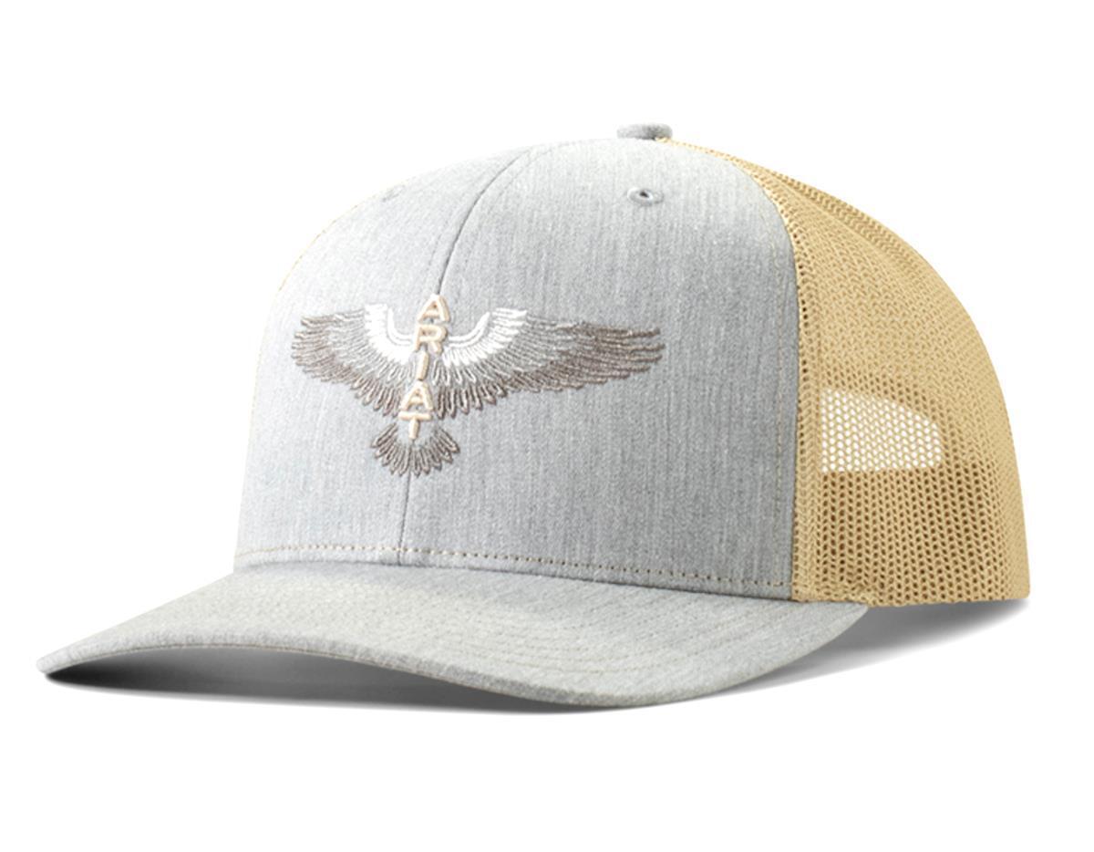 Western Mens Cap Baseball Hat Embroidered Eagle Wings, Denim
