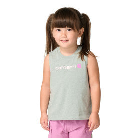 Youth Girls Sleeveless SUV T-Shirt - Laurel Heather Wash