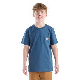 Youth Short-Sleeve Pocket T-Shirt- Dark Denim