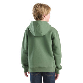 Youth Long-Sleeve Graphic Sweatshirt- Bronze Green
