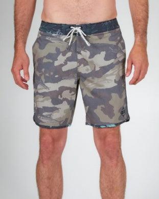 Cuddy Boardshort, Tan Black