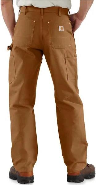 Men's Loose-Fit Firm Duck Double-Front Work Pants - Brown - Purpose-Built / Home of the Trades