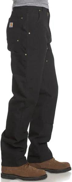 Men's Loose-Fit Firm Duck Double-Front Work Pants - Black - Purpose-Built / Home of the Trades