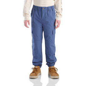 Youth Loose Rugged Flex Cargo Jogger - Dark Denim