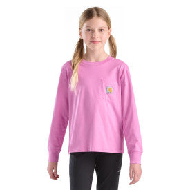 Youth Girls Long-Sleeve Mountains T-Shirt