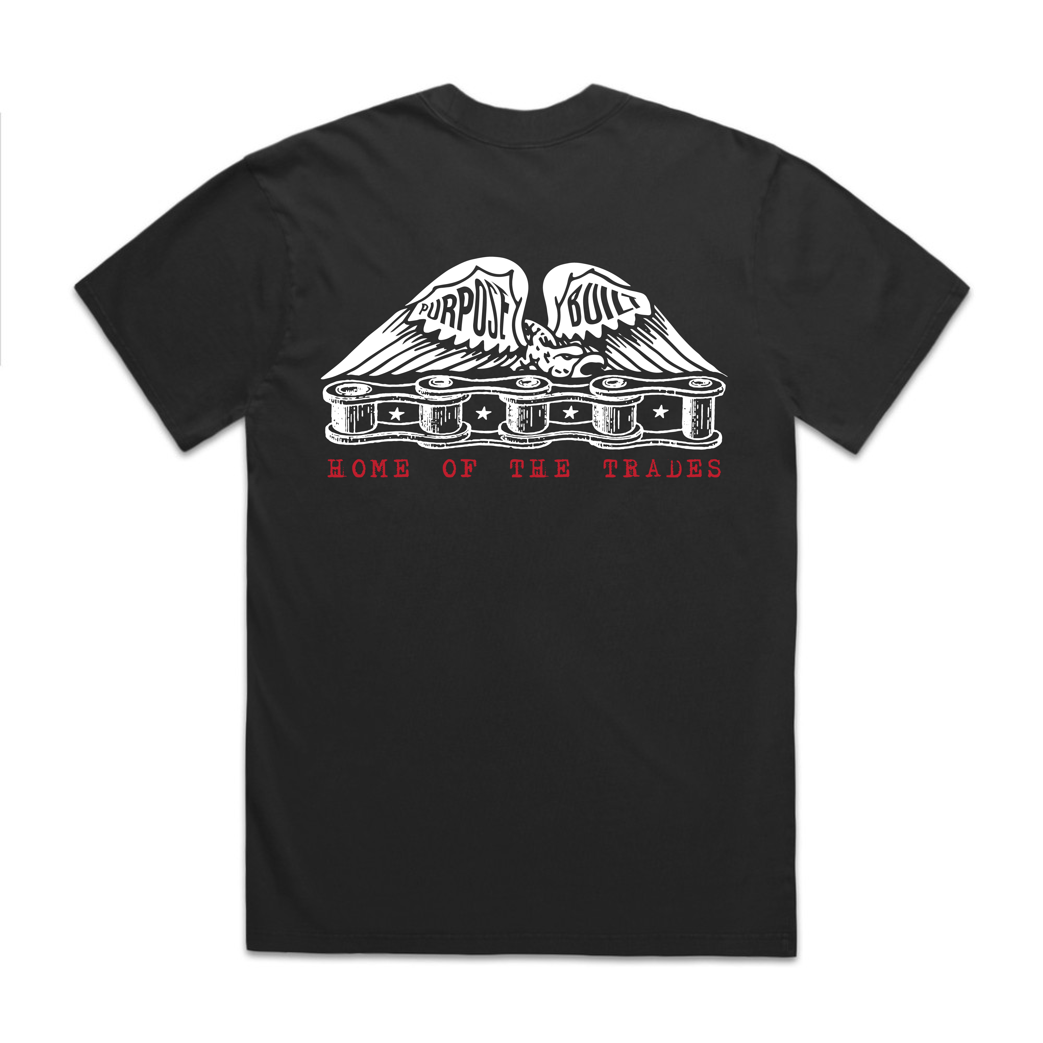 Chain of Labor, Interlock Tee, Black