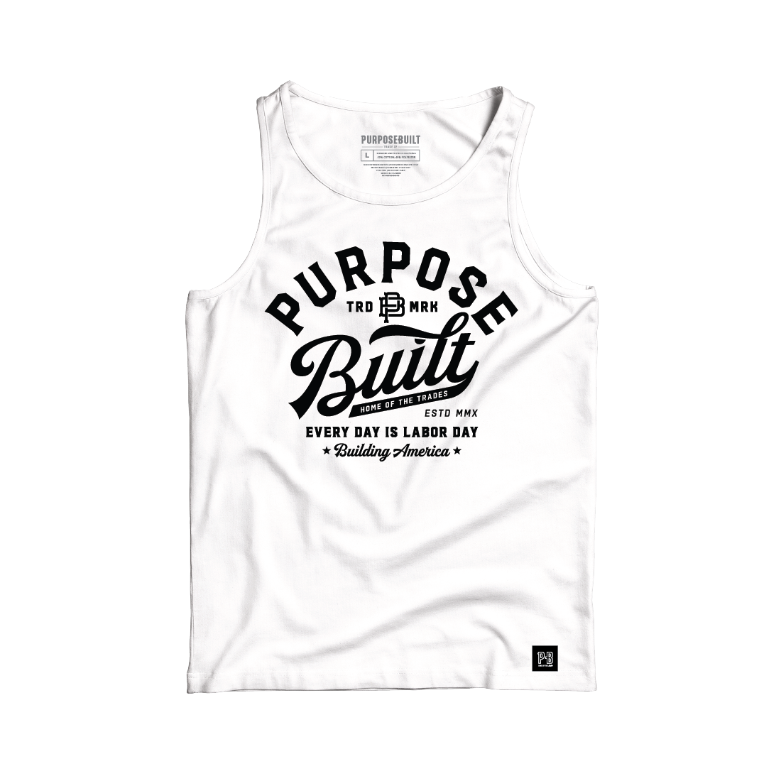 PB Script Tank, White