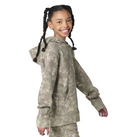 Youth Girls Long-Sleeve Faded Camo Logo SweatShirt - Faded Camo