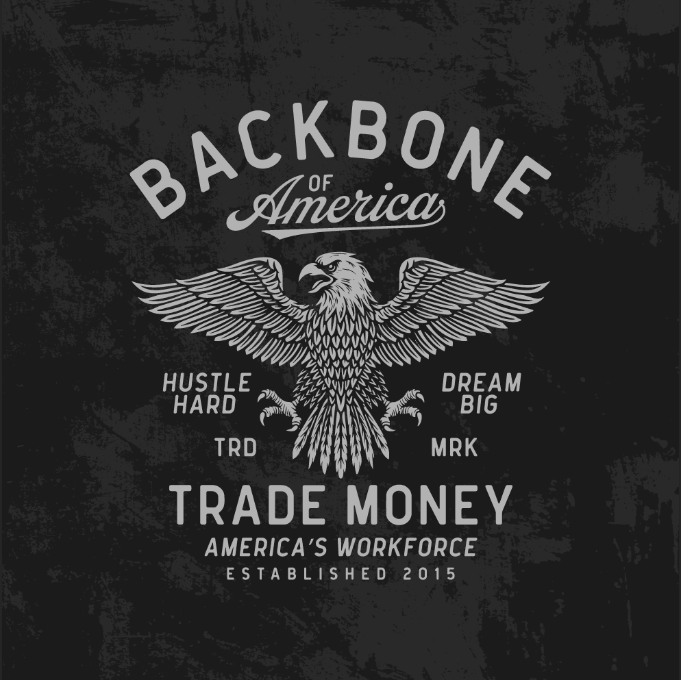 America's Workforce Heavy Tee, Faded Coal