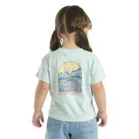 Youth Girls Short Sleeve Arch T-Shirt - Starlight Blue
