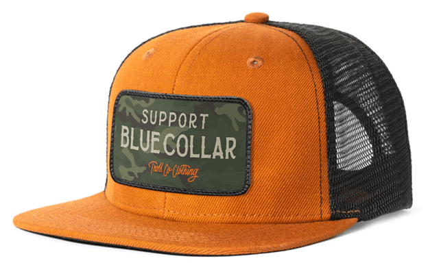 Barricade Snapback Hat - Orange/Hunter Camo - Purpose-Built / Home of the Trades