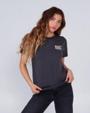 Women's Summertime Boyfriend Tee - Charcoal - Purpose-Built / Home of the Trades