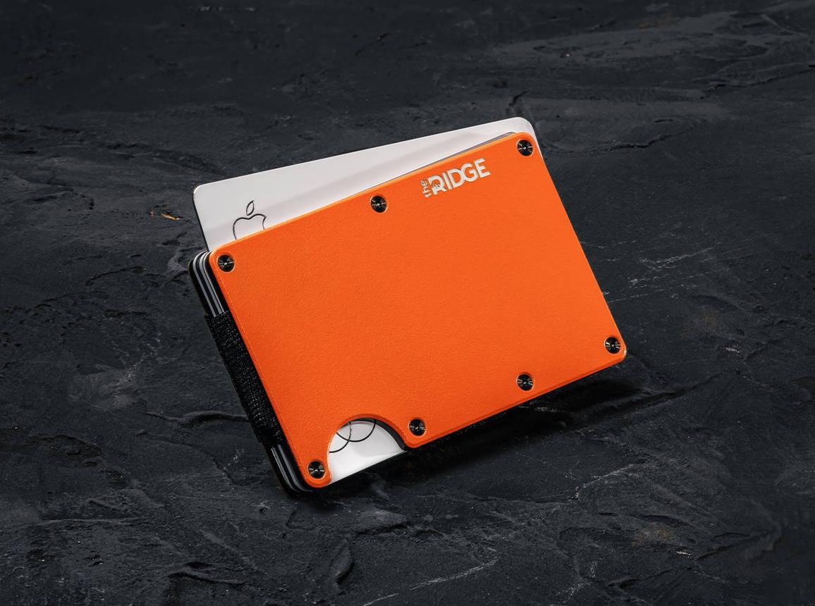 Basecamp Orange | Aluminum Minimalist Wallet - Cash Strap - Purpose-Built / Home of the Trades