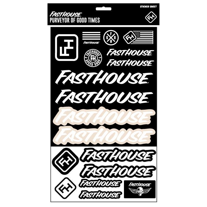 Fasthouse Sticker Sheet - Purpose-Built / Home of the Trades