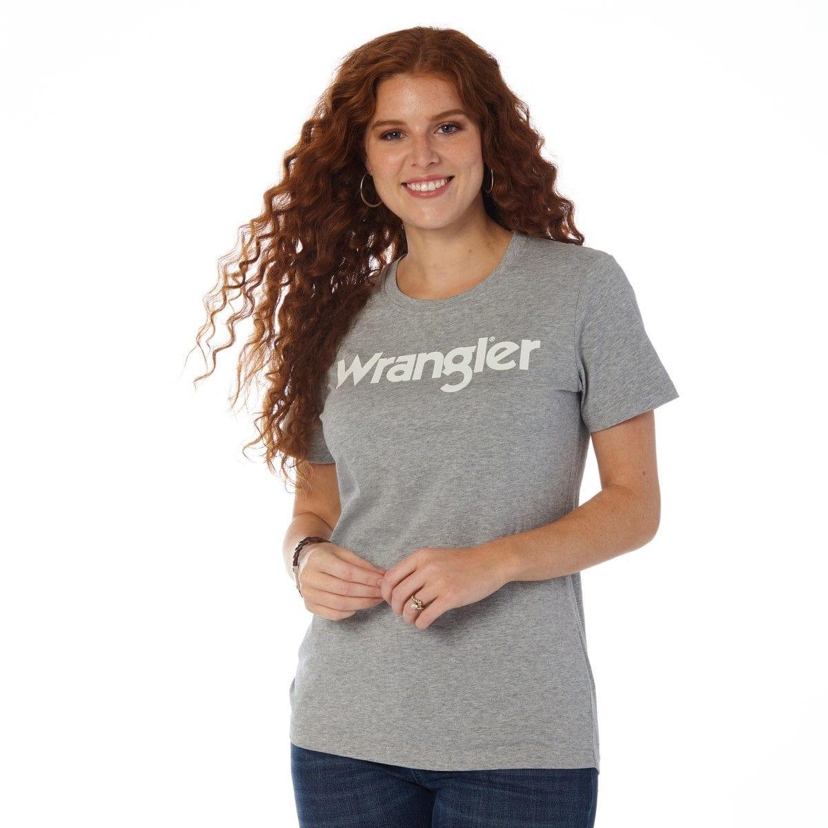Women's Wrangler Logo Graphic Shirt - Grey - Purpose-Built / Home of the Trades