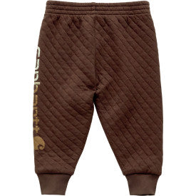 Infant/Toddler Quilted Jersey Logo Sweatpant - Chestnut
