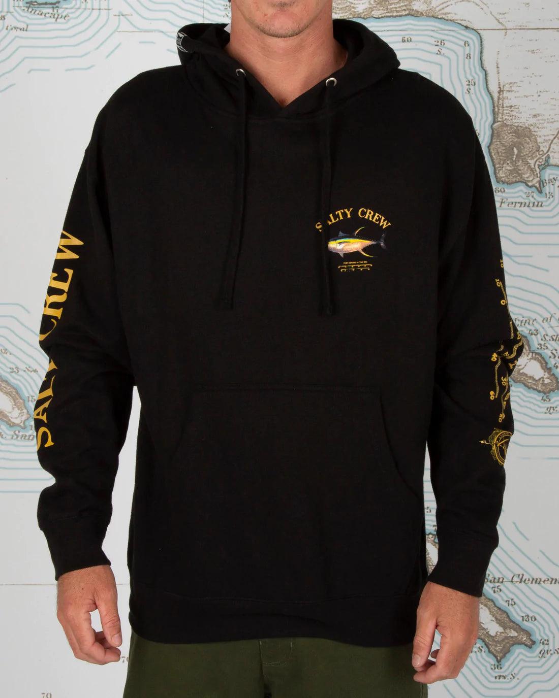Ahi Mount Black Hood Fleece - -
