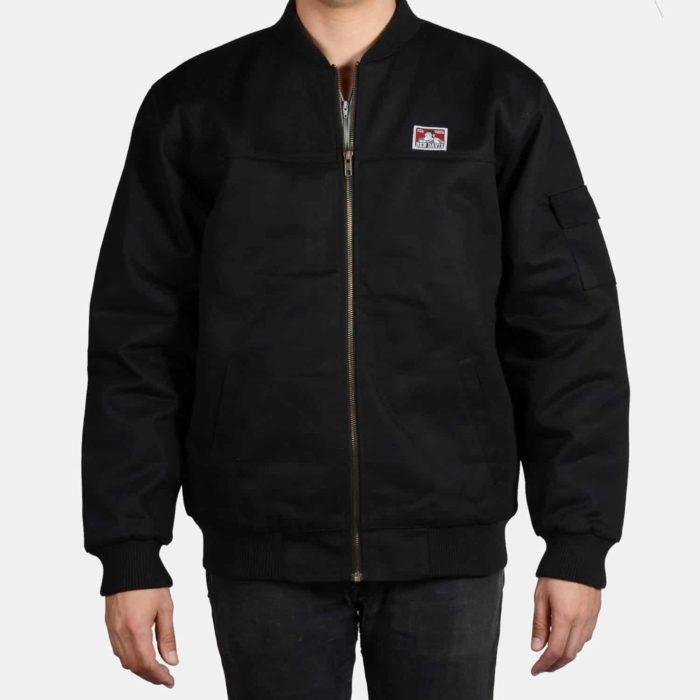 314 - BOMBER JACKET (BLACK) - BEN DAVIS - Outerwear