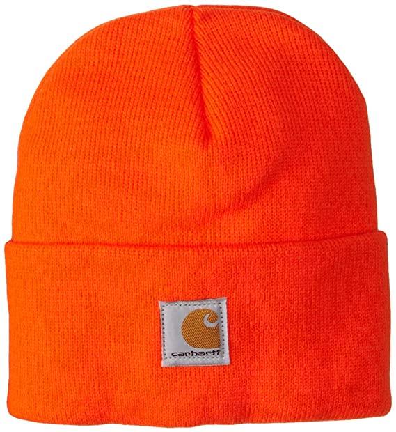 A18 Knit Cuffed Beanie - Bright Orange - CARHARTT - Headwear