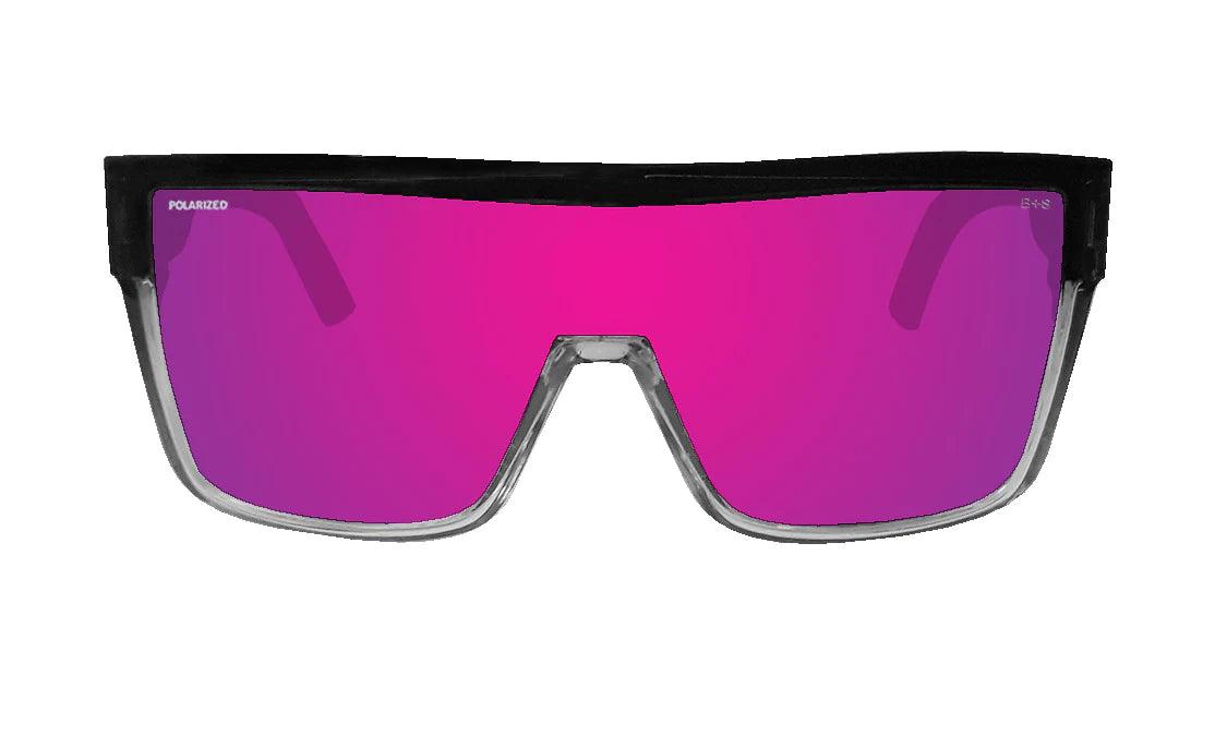 BUZZ Bomb Safety - Polarized Sunset Revo Pink Mirror Crystal Z87 - Purpose-Built / Home of the Trades