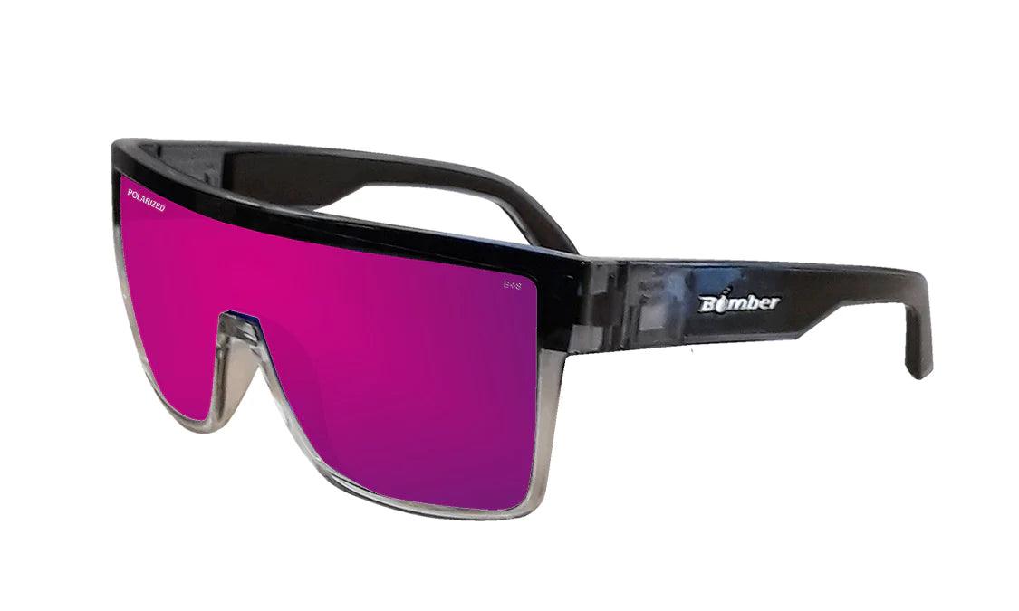 BUZZ Bomb Safety - Polarized Sunset Revo Pink Mirror Crystal Z87 - Purpose-Built / Home of the Trades