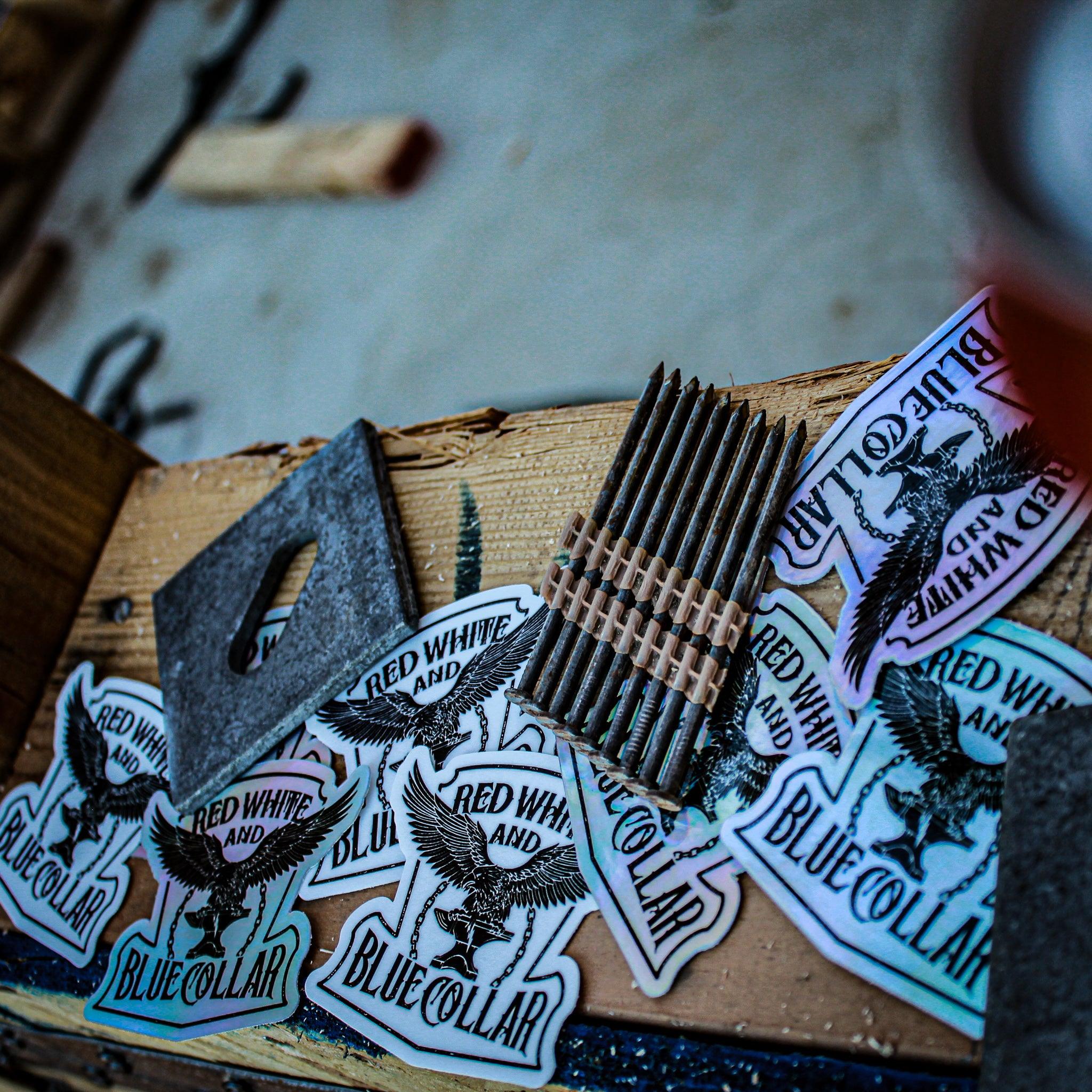 EAGLES NEST STICKER - HOLO (3IN) - Purpose-Built / Home of the Trades