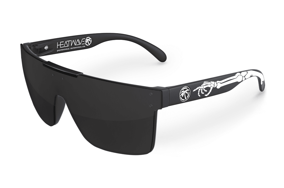 Quatro Sunglasses: Bones Customs - Black Lens/Black Bar - Purpose-Built / Home of the Trades