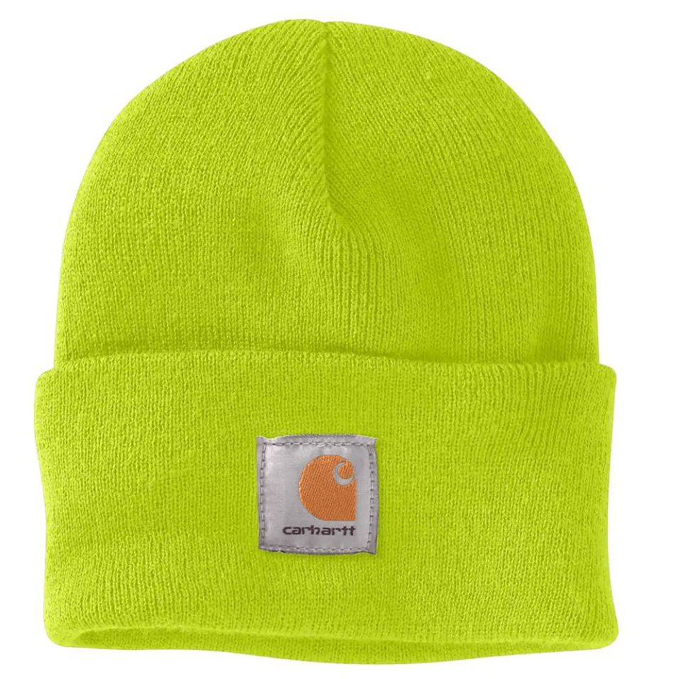 A18 Knit Cuffed Beanie - Bright Lime - CARHARTT - Headwear