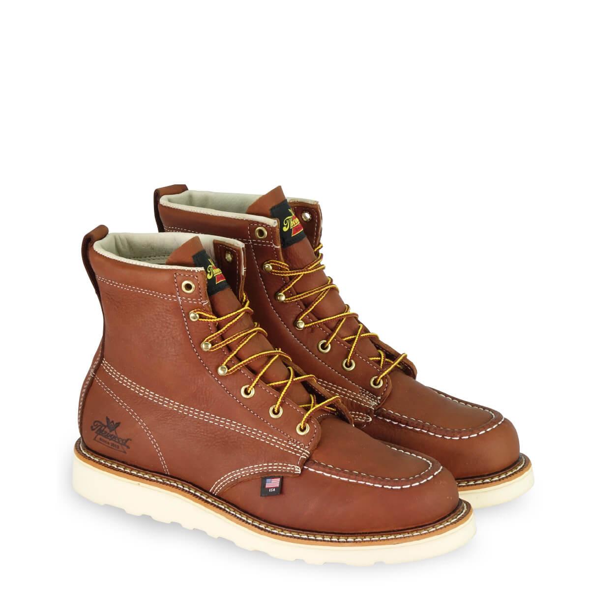 tobacco heritage tanned leather Thorogood American Heritage 6" Tobacco