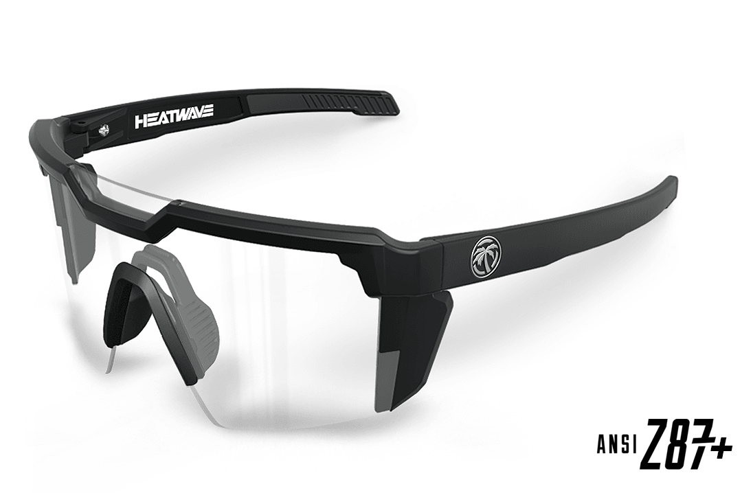Future Tech Sunglasses: Black Frame Clear Lens Z87+ - Purpose-Built / Home of the Trades