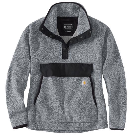 104922 - Women'S Fleece Quarter Snap Front Jacket - Granite Heather