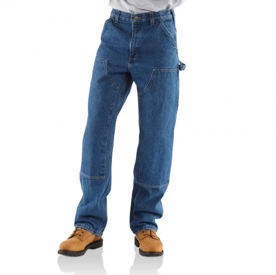 Loose Original Fit Washed Logger Double Front Work Jean (Denim)(Darkstone) - Purpose-Built / Home of the Trades