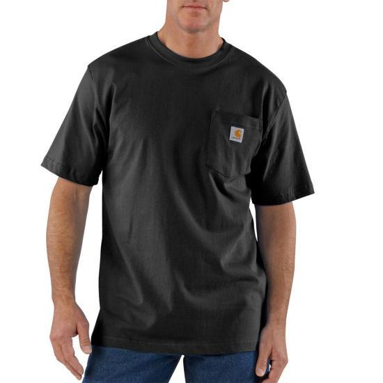 Custom Work Shirts Screen Printed Carhartt Men's Black Rugged Professional  Series Shirt